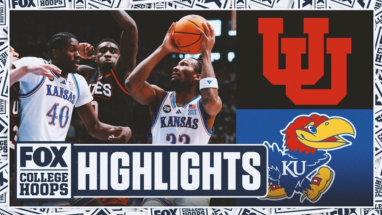 Utah Utes vs. No. 11 Kansas Jayhawks Highlights 🏀 FOX College Hoops