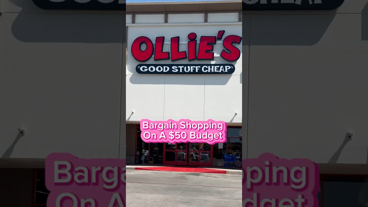 FINDING THE BEST DEALS AT OLLIE&rsquo;S ON A $50 BUDGET | WHAT CAN YOU GET ? #shorts #bargain
