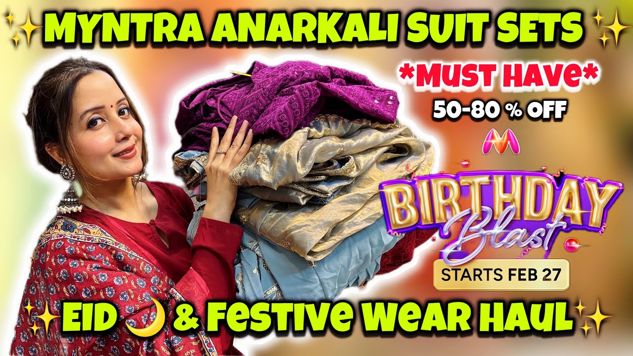 Покупка дизайнерских платьев-анаракли на Myntra 😍 Свадебная и праздничная коллекция ✨✨ Неха Сингх...