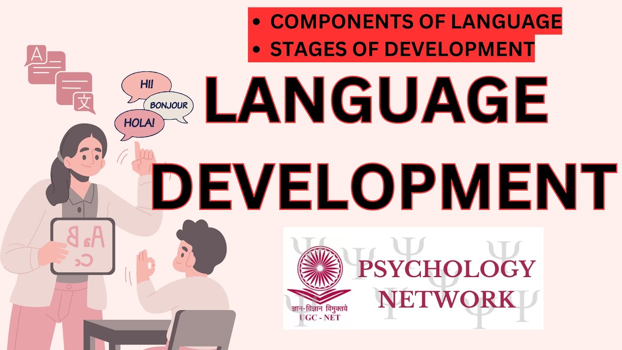 WHAT IS LANGUAGE DEVELOPMENT? |  Components of Language | Stages of Development | UGC NET PSYCHOLOGY