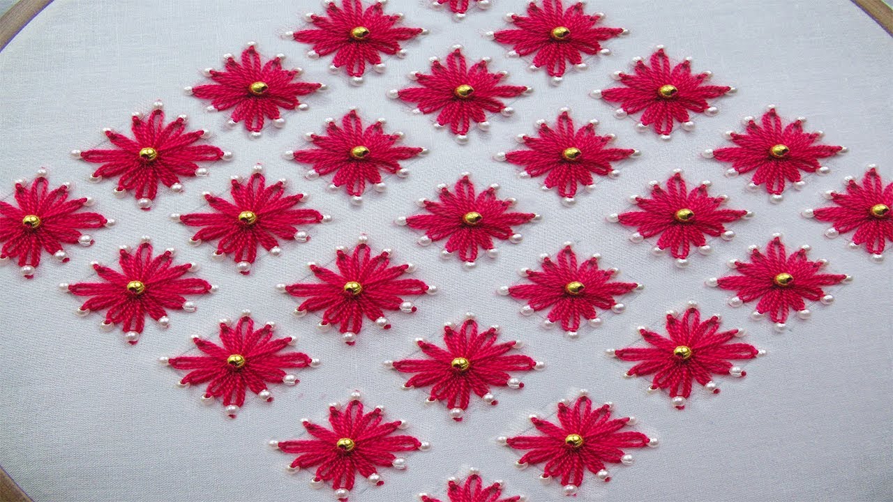 hand embroidery cushion cover design, all over design for dress-04, blause embroidery