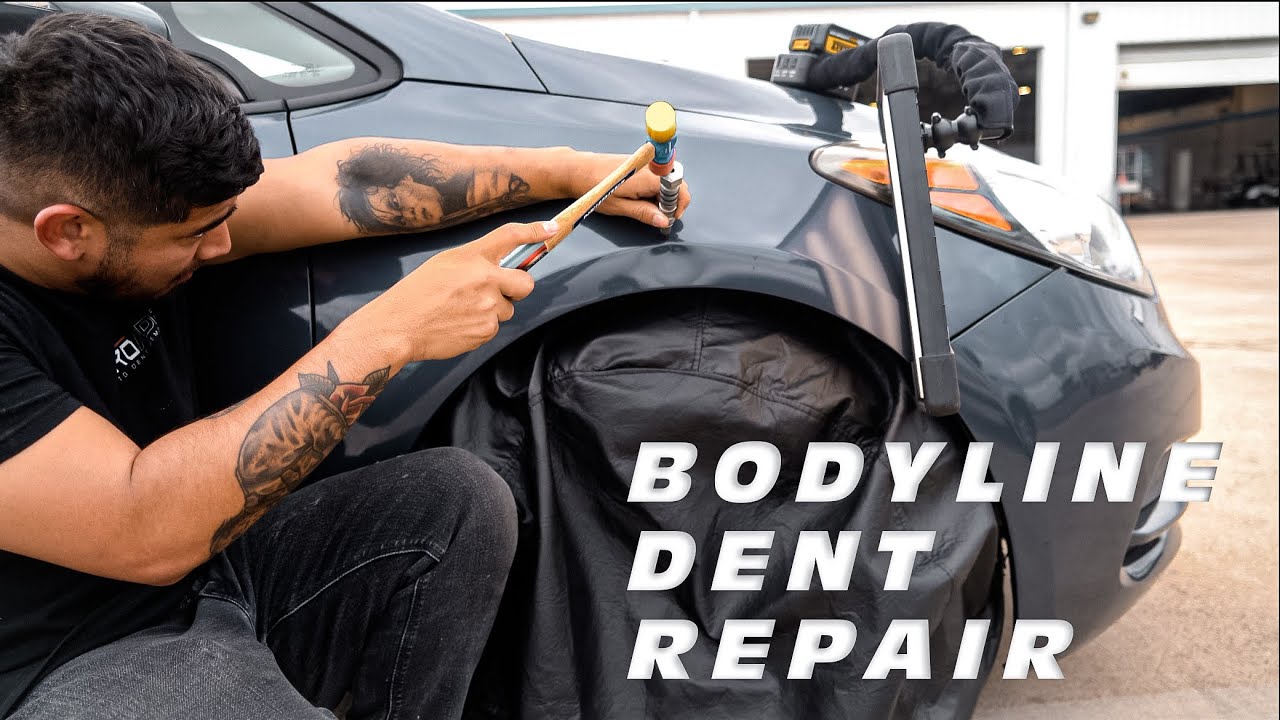 DEEP BODY-LINE DENT REPAIR | PAINTLESS DENT REMOVAL