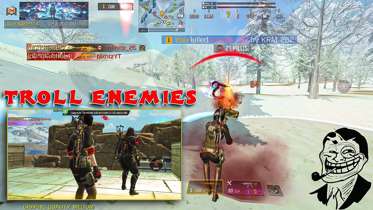 LET'S TROLL ENEMIES 🤡 in SOLO VS SQUAD | COD MOBILE GAMEPLAY !!