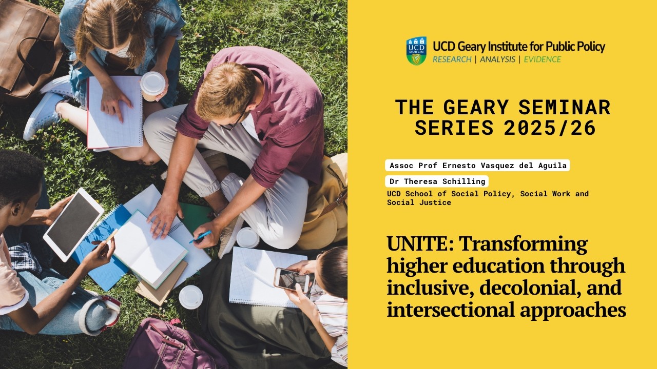 The Geary Seminar Series - 30th September 2025