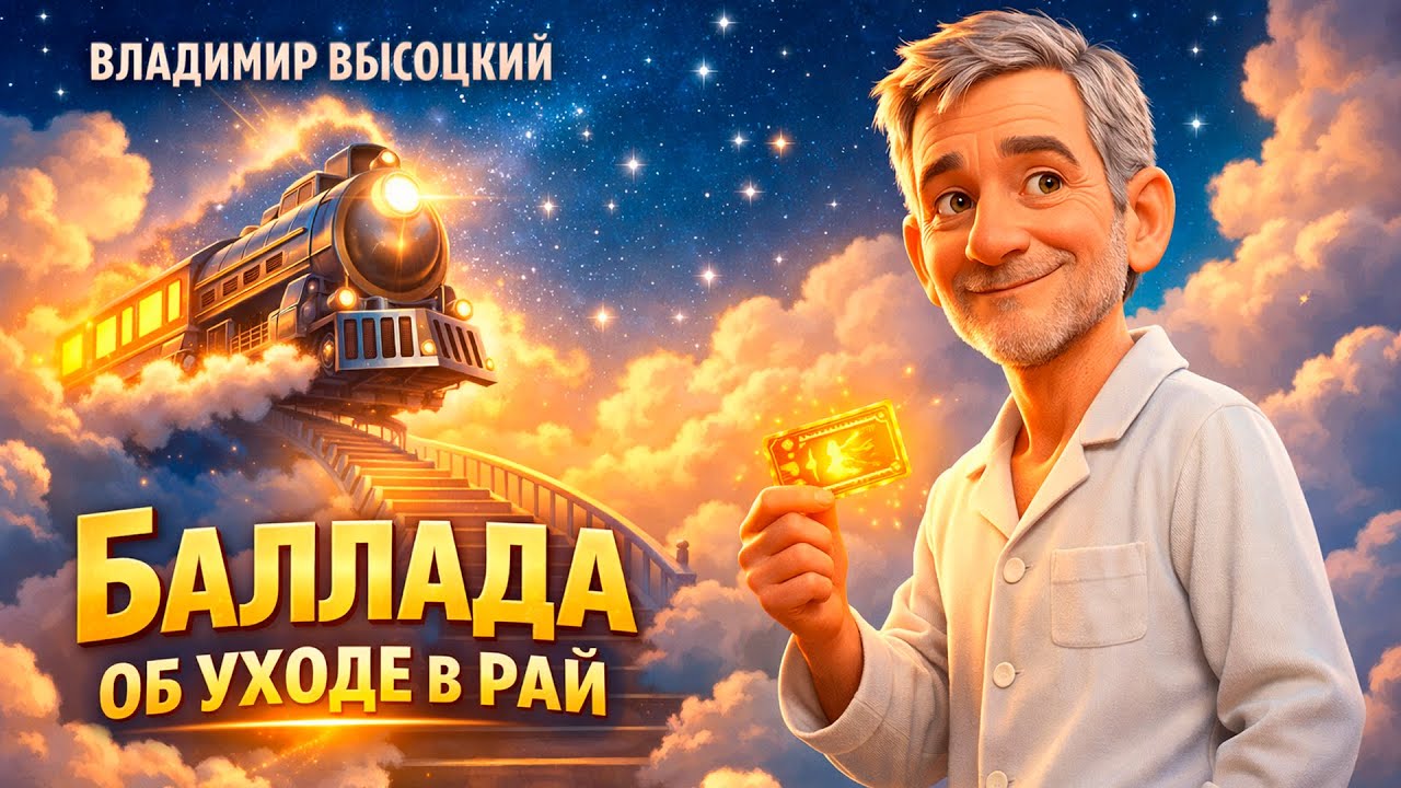 ПОЕЗД В НЕБЕСА — «Баллада об уходе в рай» | В.С.Высоцкий | Философский 3D мультфильм
