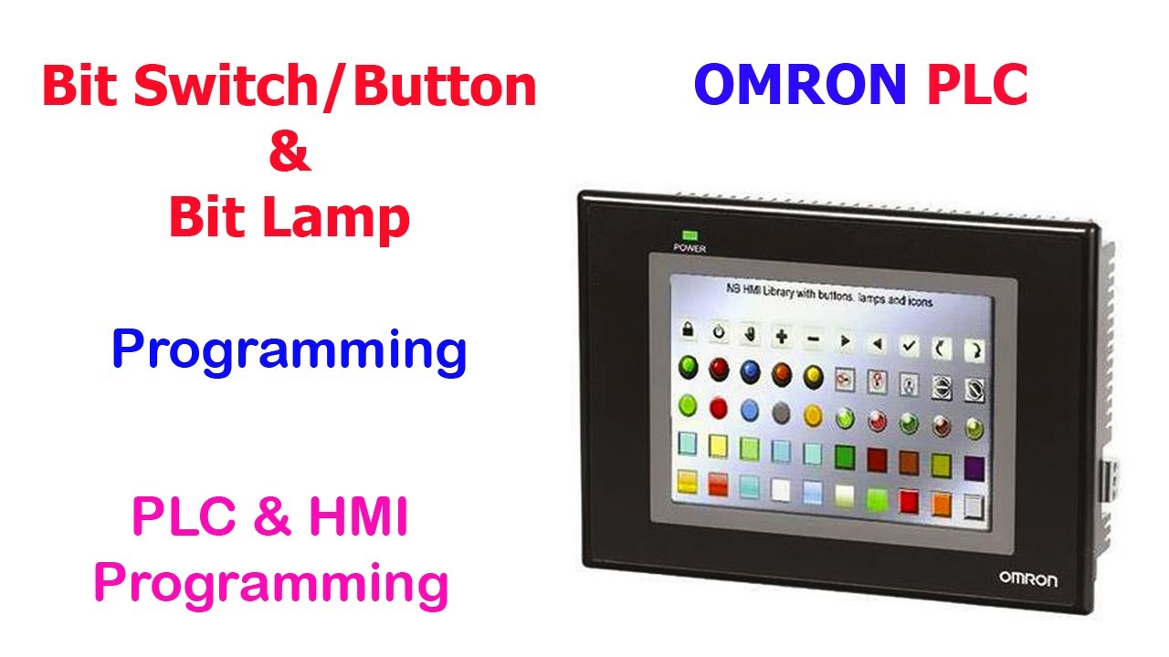 Bit Switch & Bit Lamp | NB Designer | Omron HMI Programming #EEE_QUICK_LEARN