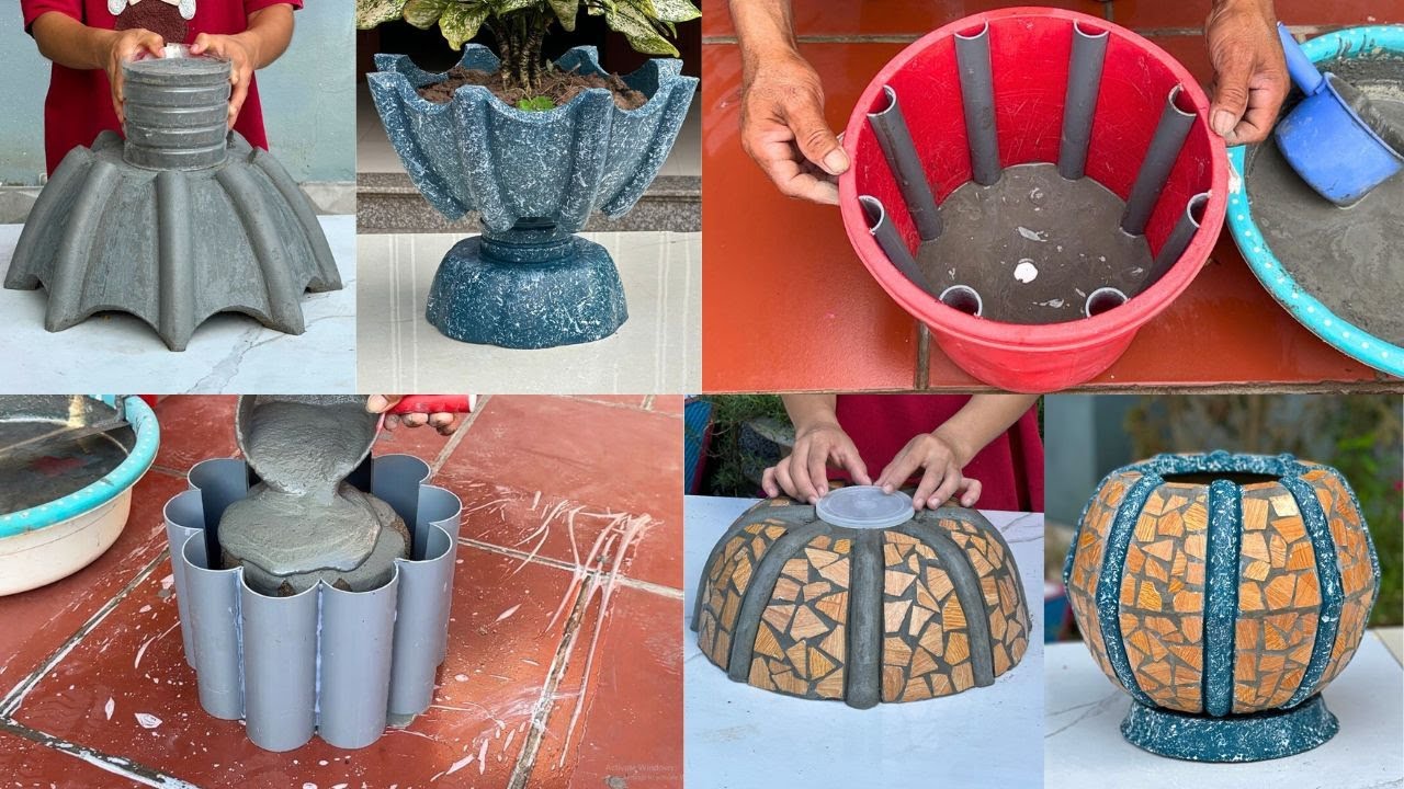 Unique and Beautiful Products Made From Cement and PVC Pipe - Great ideas for garden!