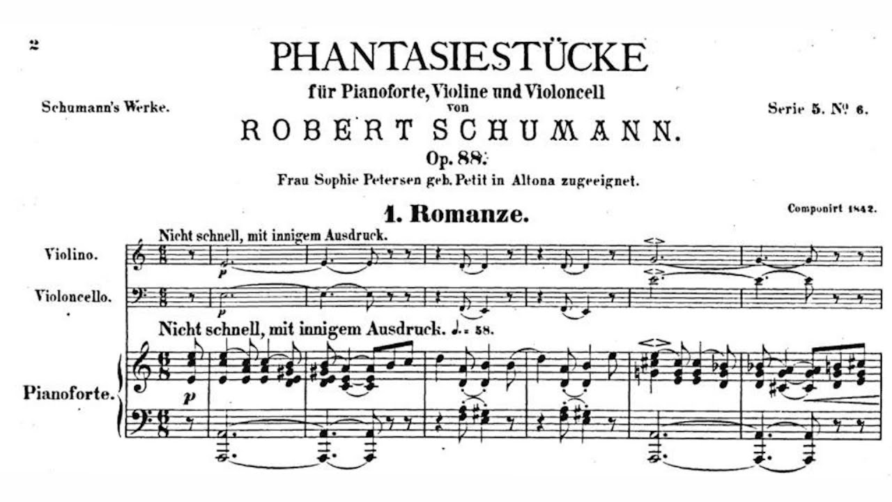 Schumann Phantasiestücke Op.88 (Argerich)