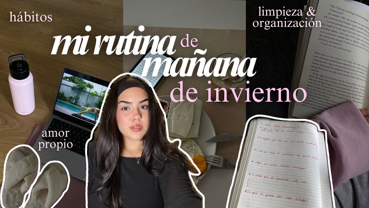 Rutina de mañana durante invierno 🥞🎧🎀 limpieza, organización, self-care, hábitos, vlogmas