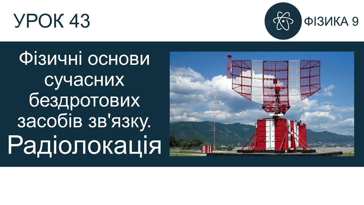 Фізика 9. Урок-презентація «Фізичні основи сучасних бездротових засобів зв'язку. Радіолокація»