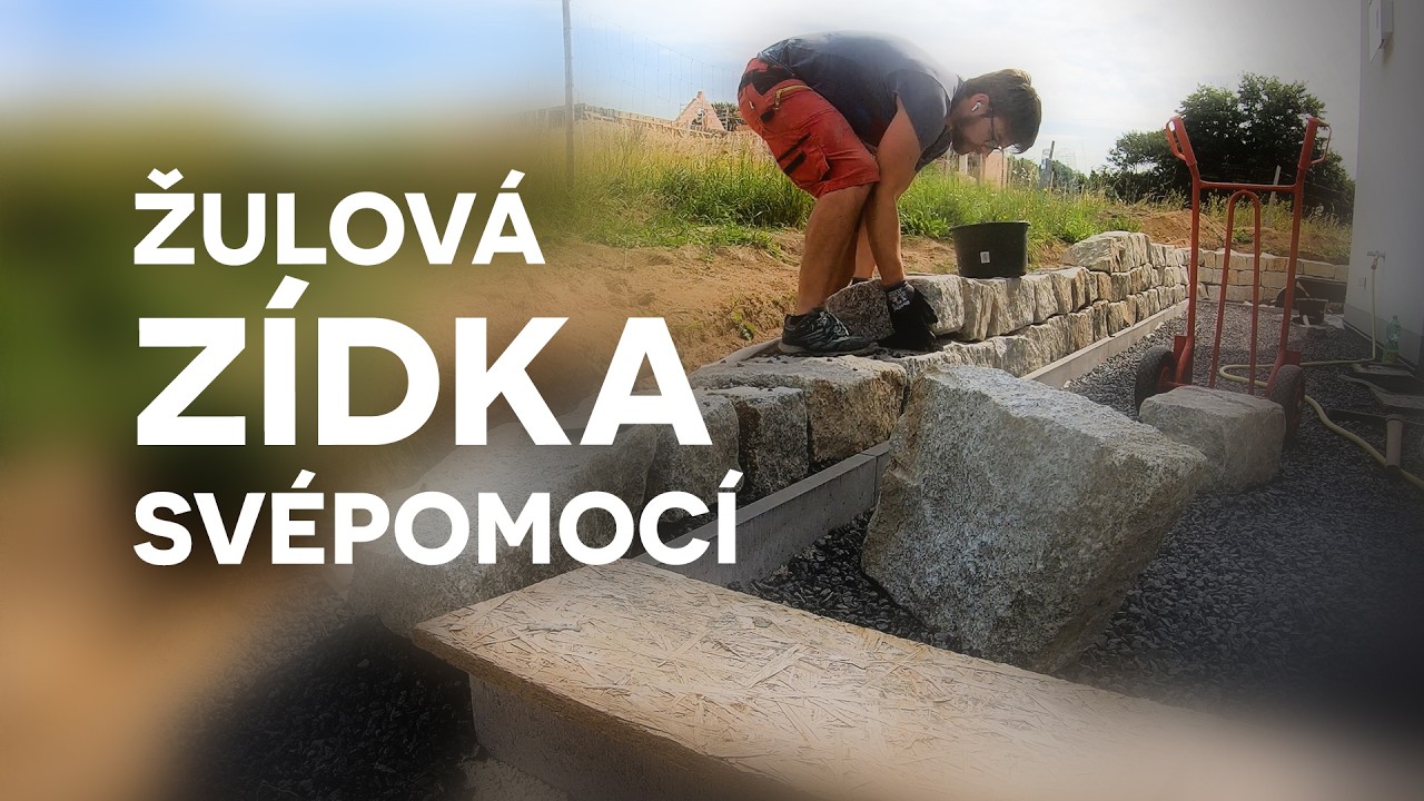 Suchá žulová zídka svépomocí část 2  | #157 Stavba domu svépomocí