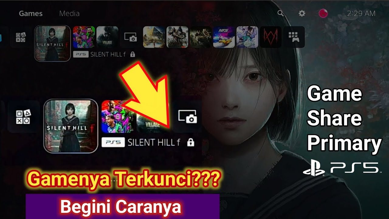 Game Share Primary PS5 & Cara Buka Kunci Gamenya di PS5