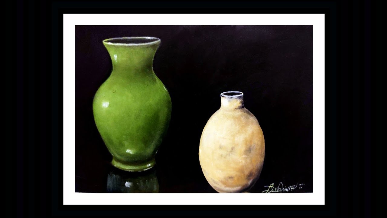 Fine Art Oil Painting -  How to Paint a Realistic Vase/Jar.