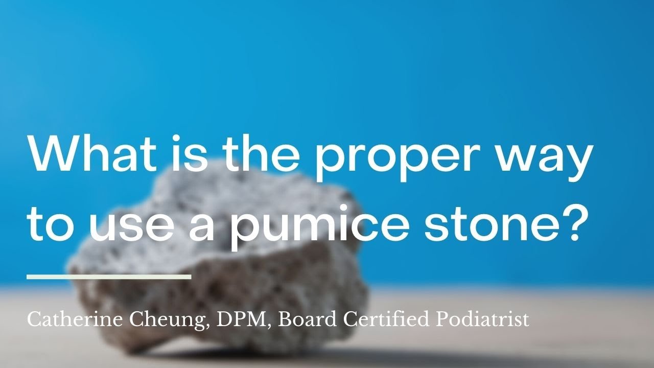 What is the proper way to use a pumice stone?