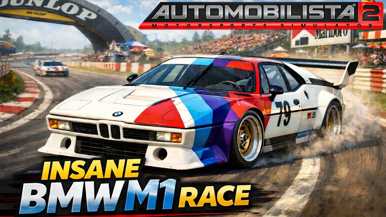 AMS2: BMW M1 Race (INSANE Overtakes!)