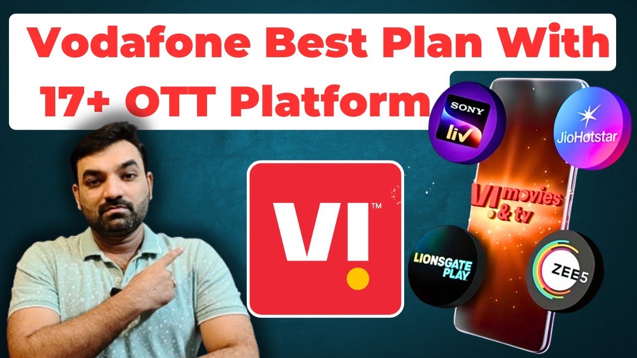 Vi Best OTT Bundle Plan With 17 Ott Platforms And 350+ Live Channels #vi5g #vodafoneidea