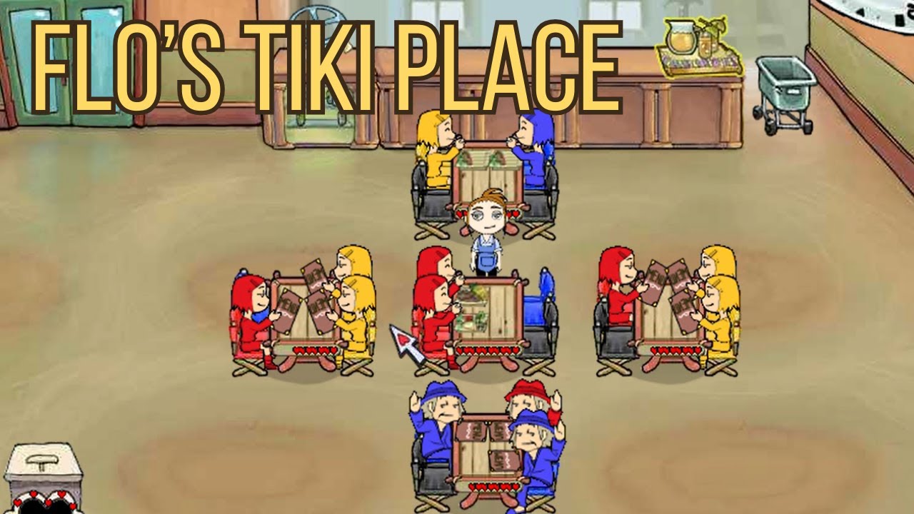 Diner Dash (2003)  Flo’s Tiki Place Opens 🌺  Levels 1–4  Cozy Gameplay