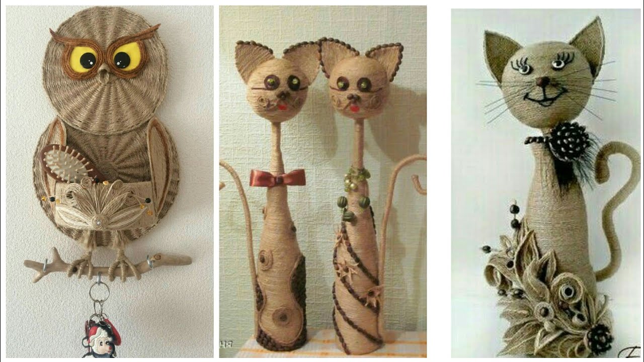 Jute crafts Animals Decoration Ideas /Beautiful Decoration for Home