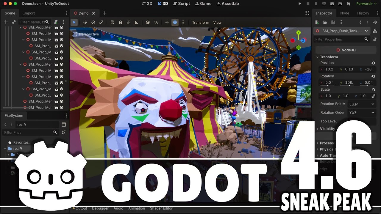 Предварительный обзор Godot 4.6! 👀