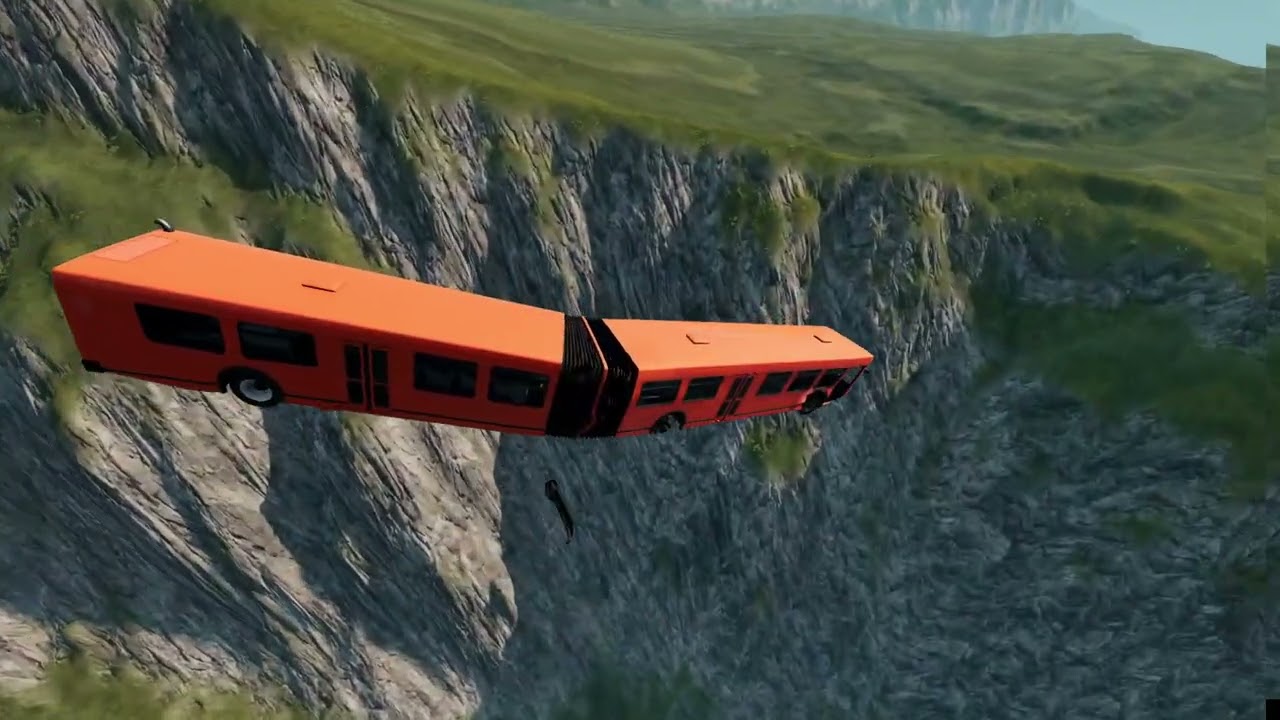 Bus vs mega ramp 4 #beamngdrive