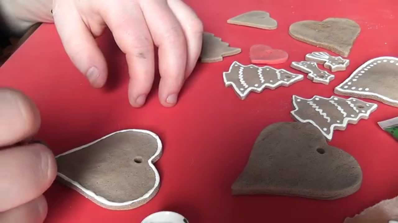 Tutorial - Fake Lebkuchenanhänger aus Salzteig