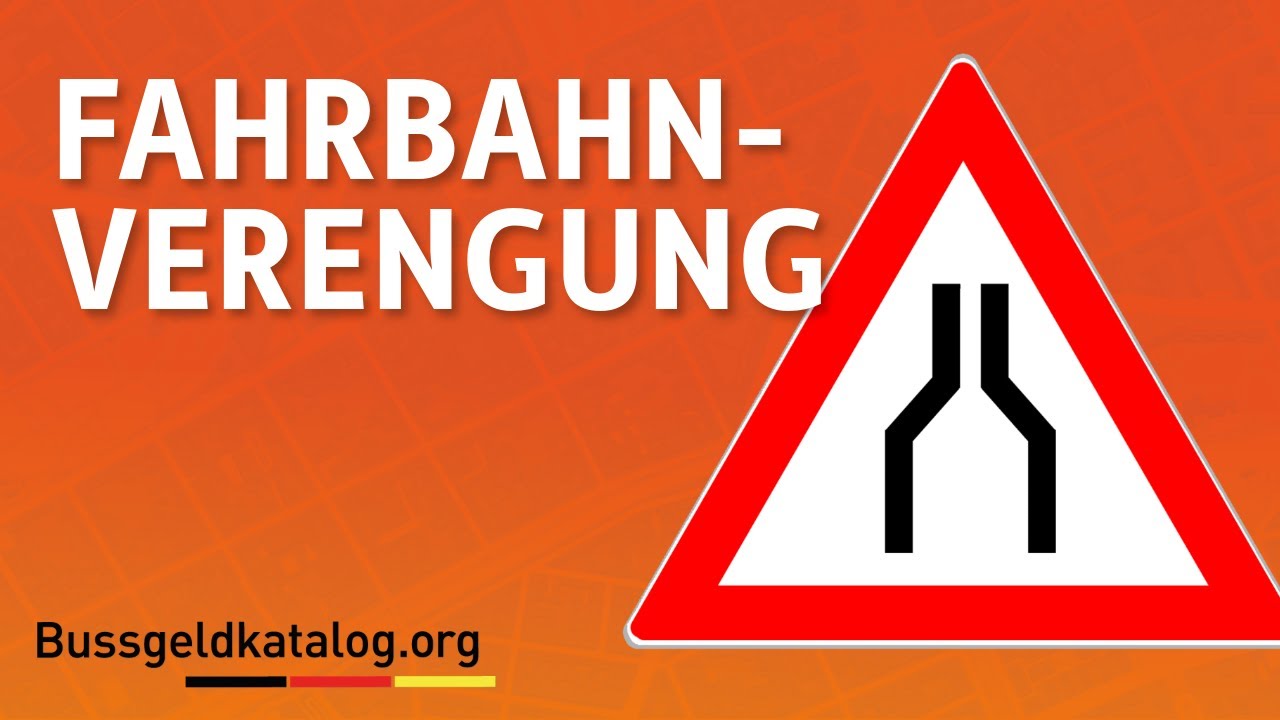⚠️  Fahrbahnverengung❗Das richtige Verhalten ist wichtig!