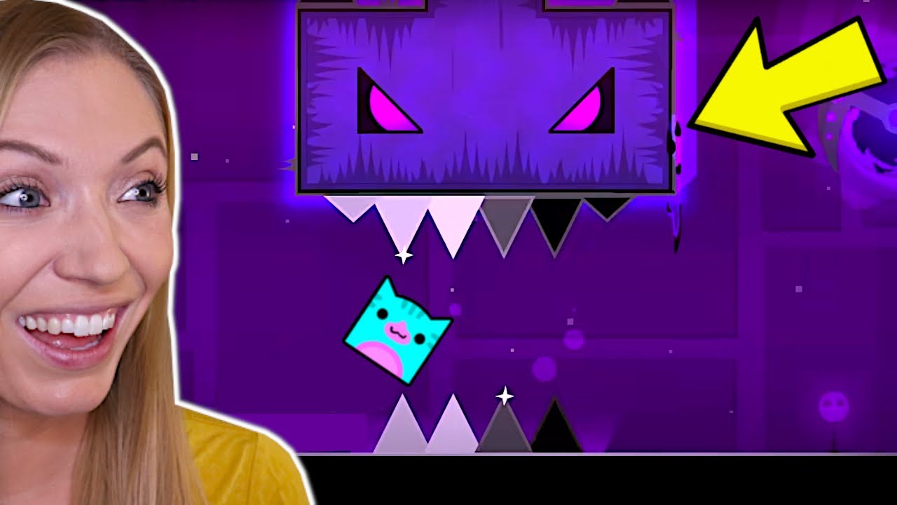 Я играл в уровни Geometry Dash от YouTube!