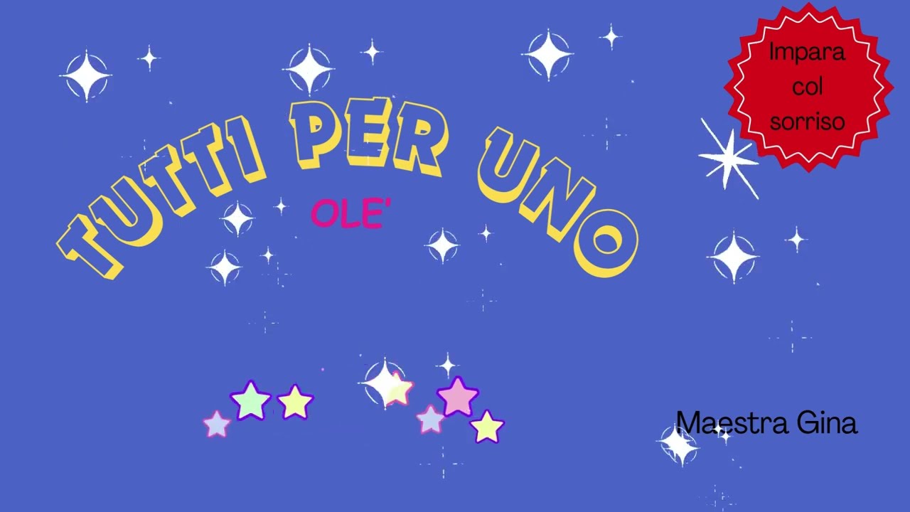 Tutti per uno olè ✨- Inno della nostra scuola