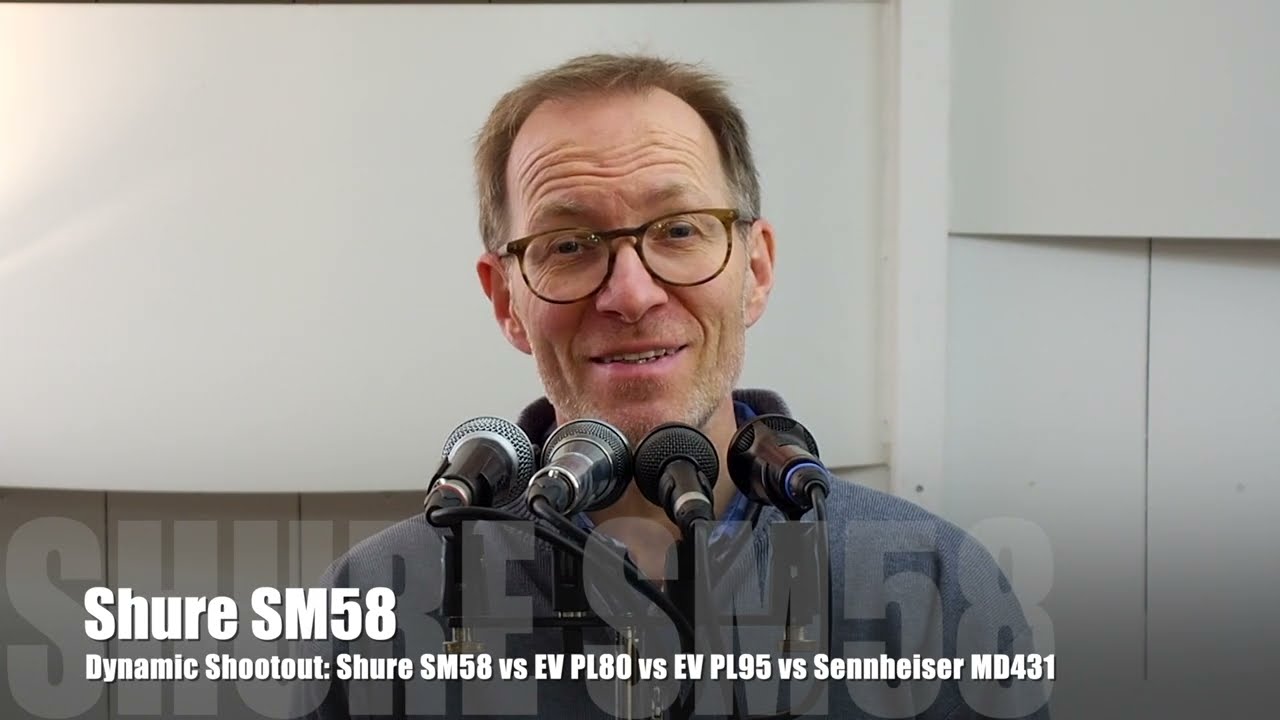 Dynamic Shootout: Shure SM58 vs EV PL80 vs EV PL95 vs Sennheiser MD431