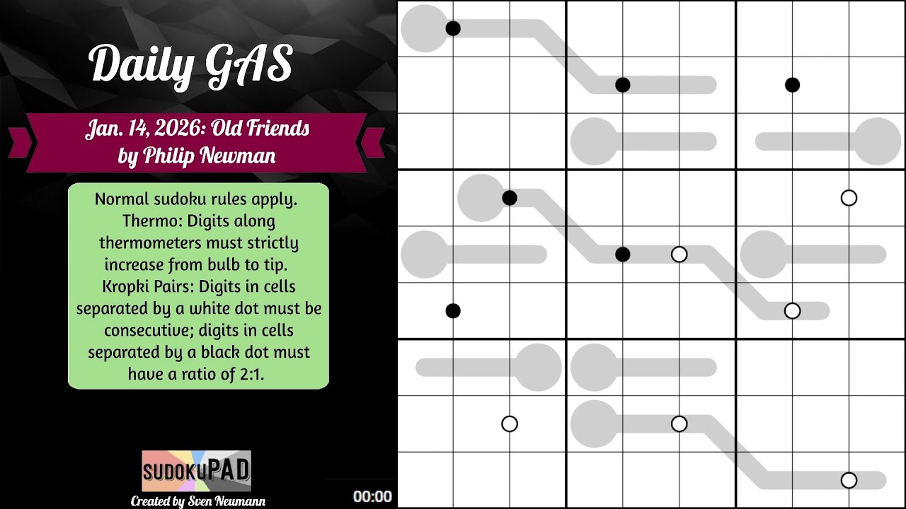 Daily Sudoku - 14 January 2026