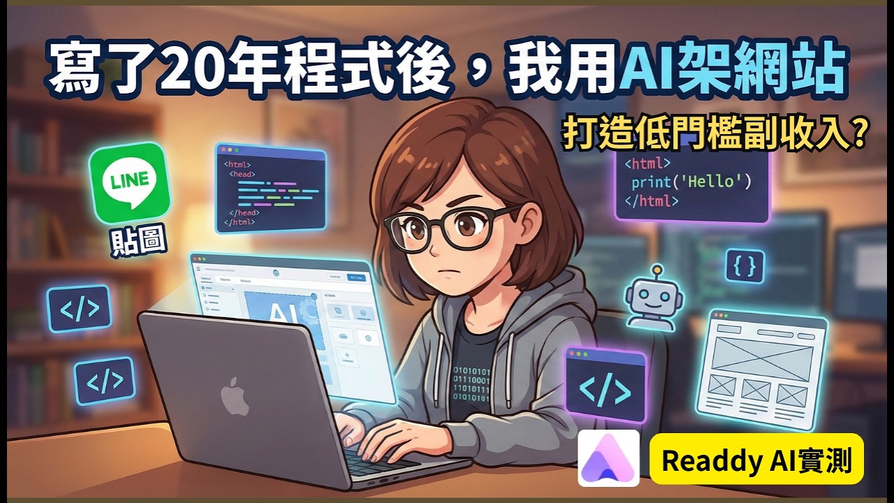 AI 架網站能變副業嗎？寫了 20 年程式，我第一次用 AI 做網站