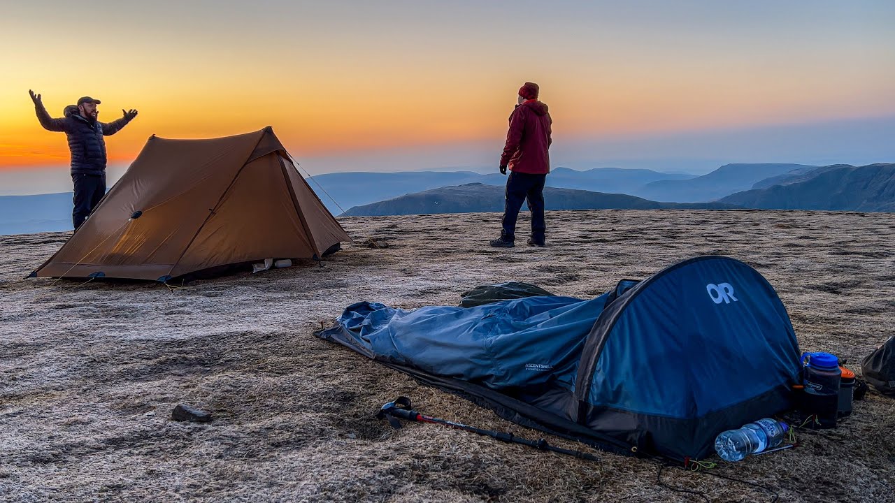 Bivi CAMPING on a mountain | Sleeping on Helvellyn