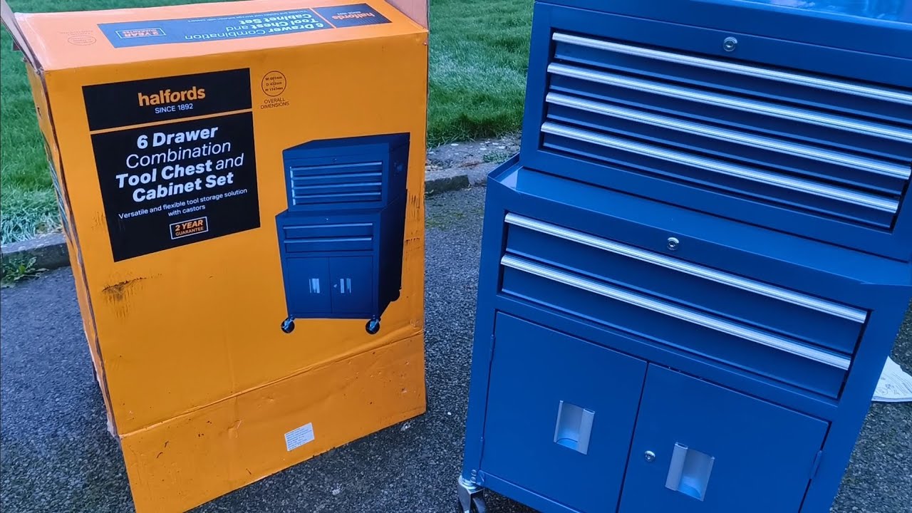 Review - Halfords 6 Drawer Combination Tool Chest& Cabinet Set