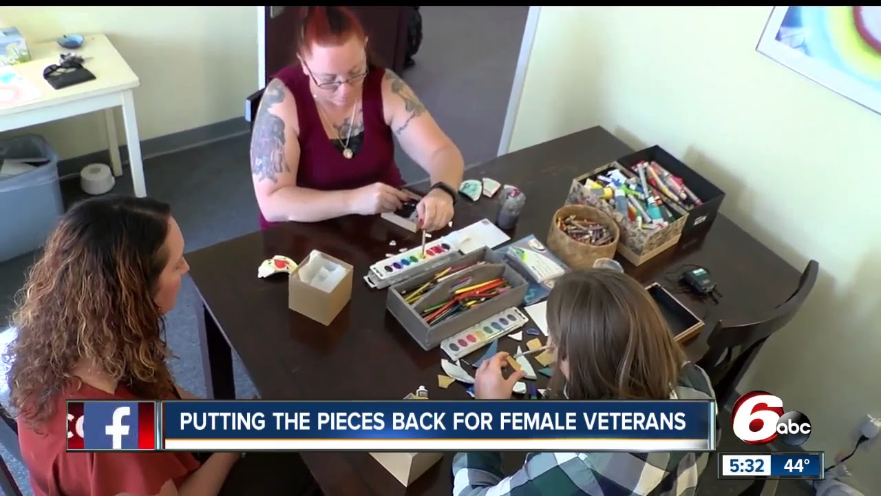 Art therapy helping female veterans deal with trauma