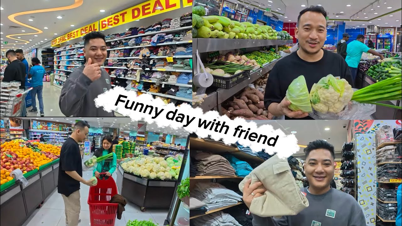 HAVING FUN WITH FRIEND IT'S SHOOPING TIME