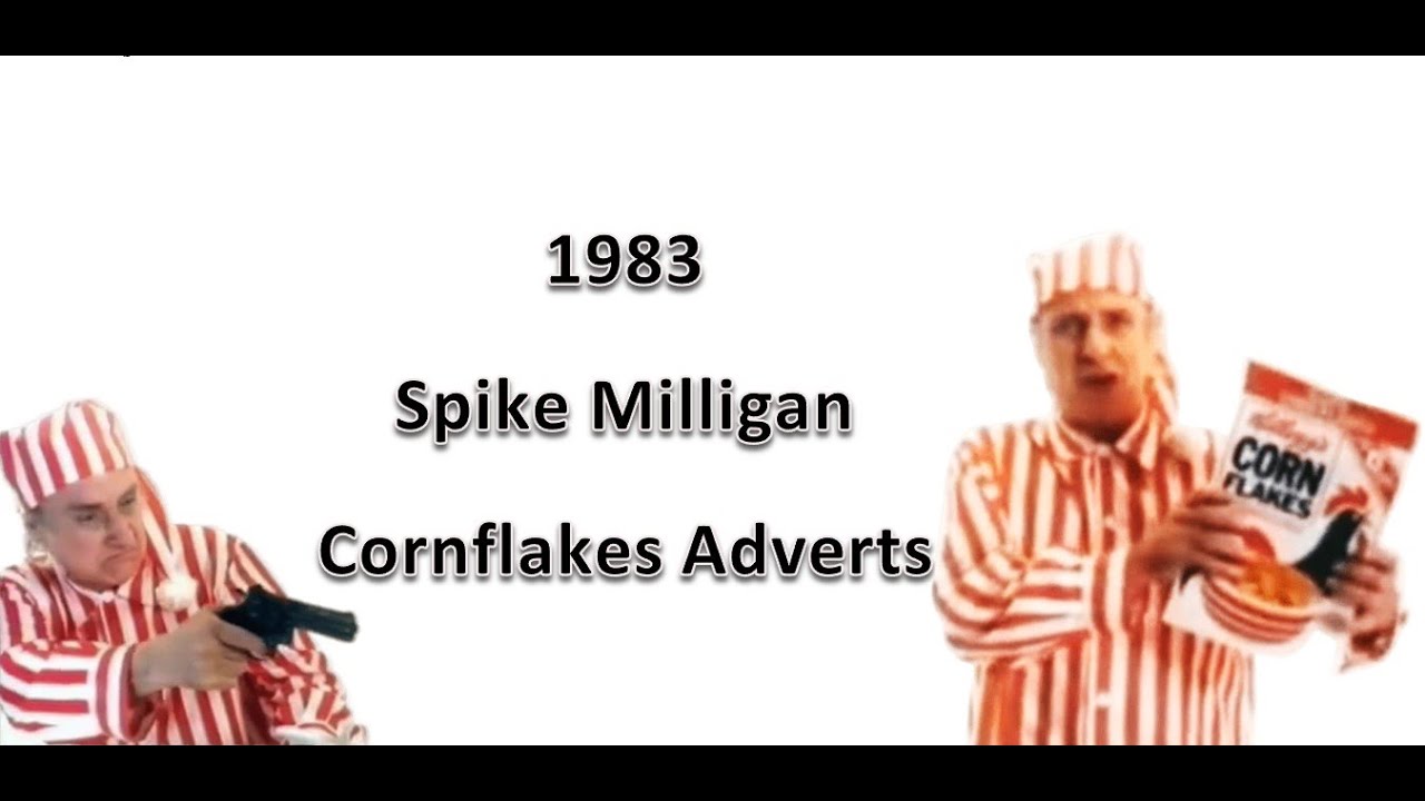 (1983) Spike Milligan Breakfast TV Cornflakes Cereal Advert Compilation