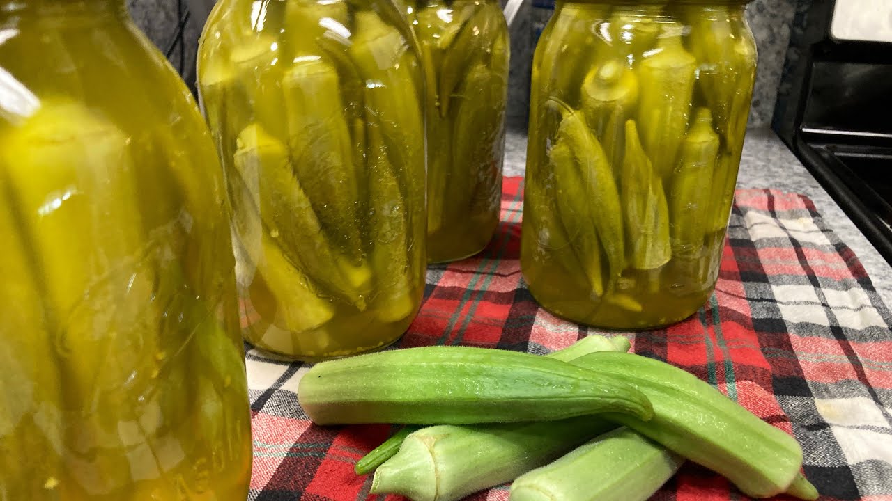 My SECRET Recipe for Pickled Okra! EASY!