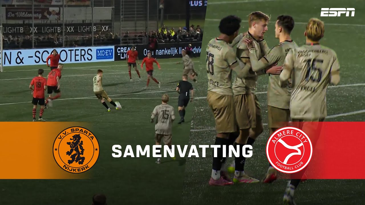 🐔 PRACHTIGE OPENINGSTREFFER en AKELIG SLOTAKKOORD 🟥 | Samenvatting Sparta Nijkerk - Almere City