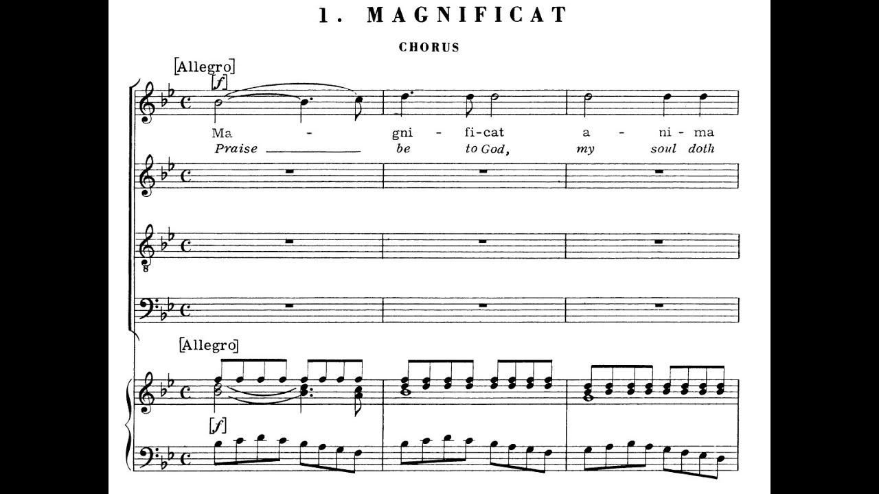 Francesco Durante, Magnificat a 4 in Si bemolle (score)