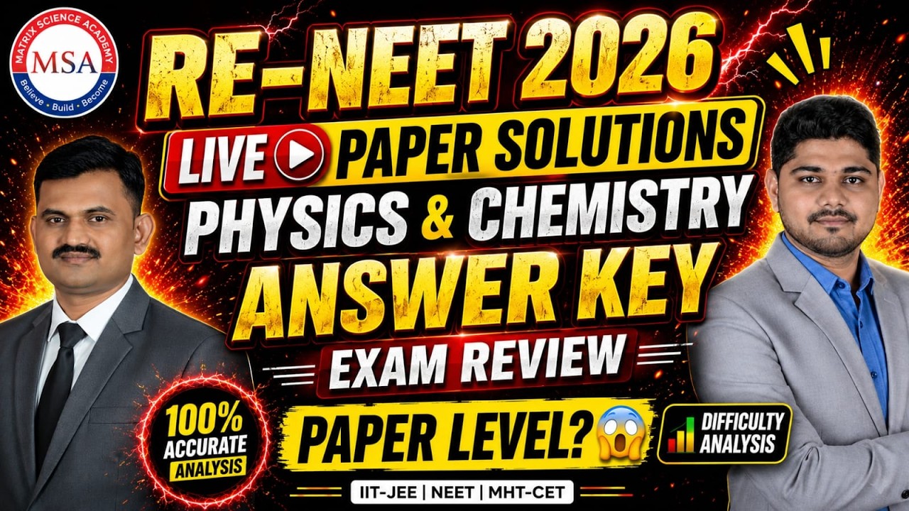 RE NEET 2026 | PAPER DISCUSSION |  PHY AND CHEM | MATRIX SCIENCE ACADEMY | UMESH SIR AND DATTU SIR