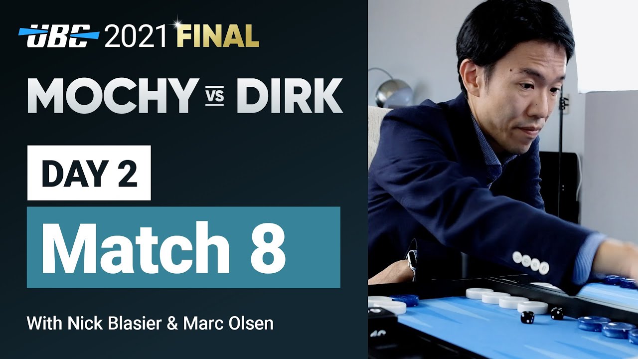 UBC 2021 Final: MOCHY vs DIRK (Day 2 Match 8) Backgammon