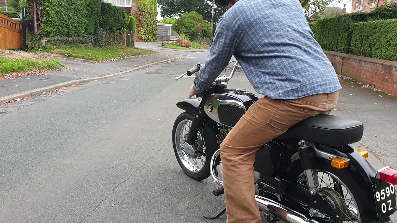1966 honda c95 benly beautiful black bike