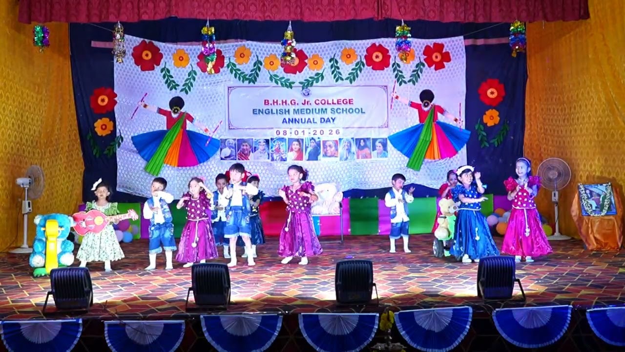A Dance Performance by LKG Students # BHHG English Medium School 2025-26
