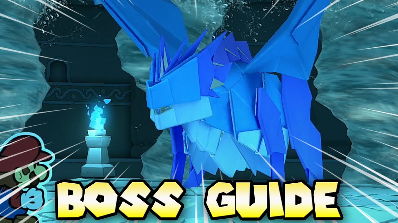 How To Beat The WATER VELLUMENTAL Boss Battle EASY In Paper Mario The Origami King!