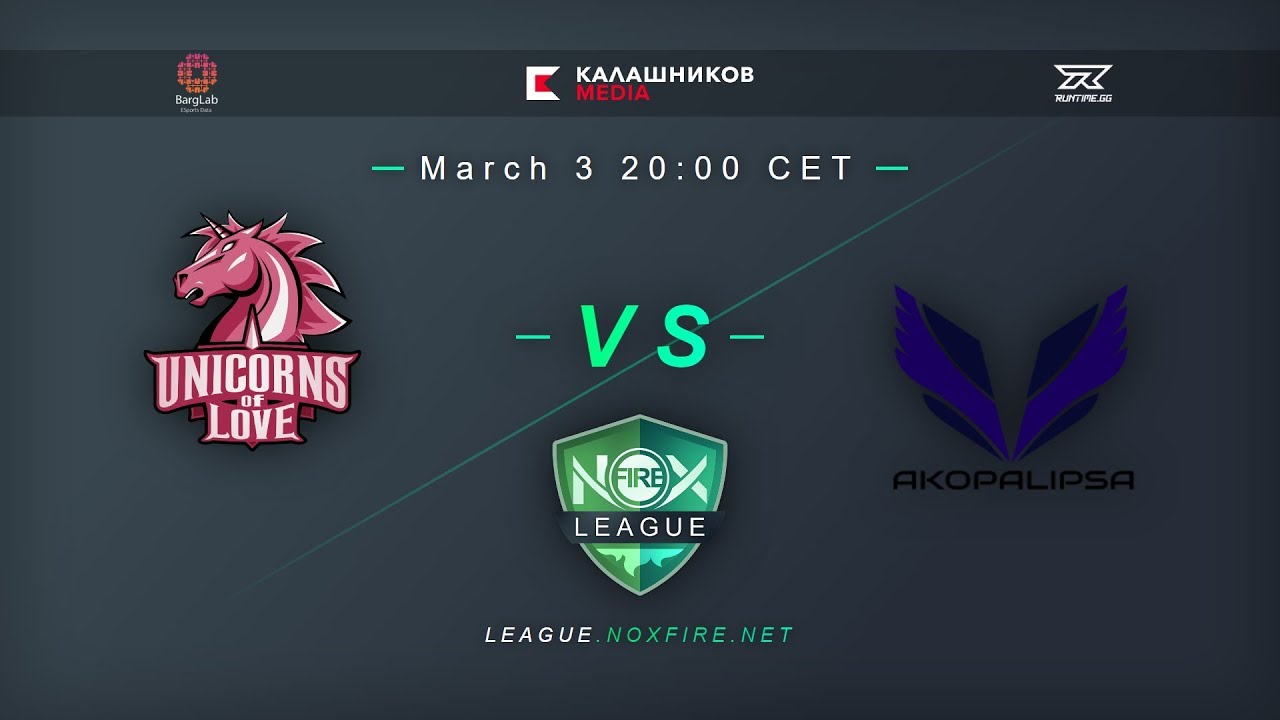 NoxFire League | Season #2 | Bo1 | Akopalipsa vs Unicorns of Love
