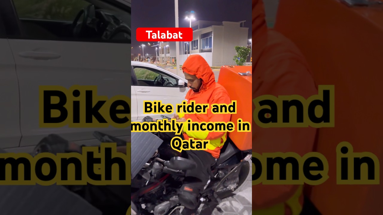 Talabat bike rider salary  in Qatar 🇶🇦 food delivery boy salary  #talabat #samar007vlogs