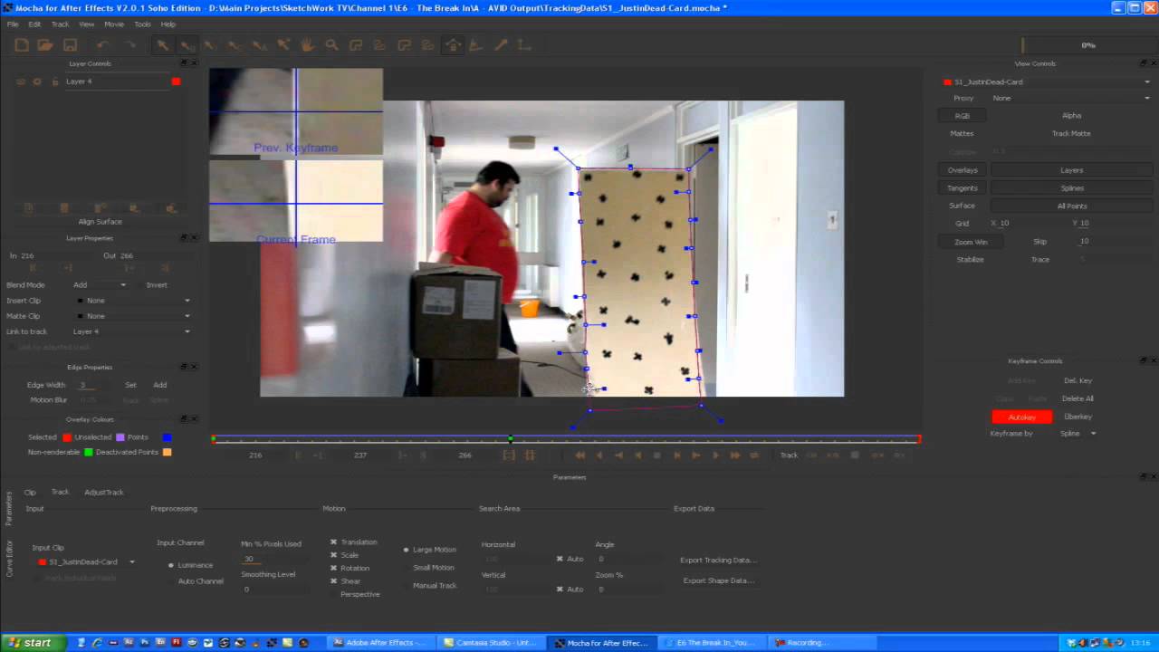 2D Cardboard Man Effect in After Effects & Mocha