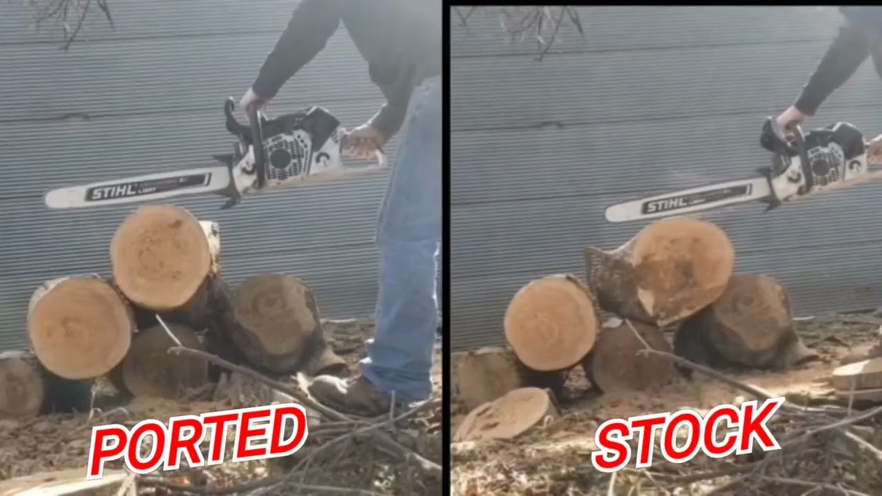 Stihl MS500i ported and machined with machined piston 9g lighter... its a ripper!!!