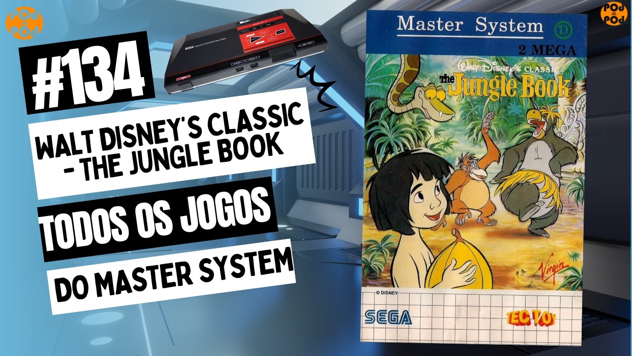 JOGUE MOGLI! É MAIS UM GAME INCRÍVEL! JUNGLE BOOK - PARA MASTER SYSTEM (Review Boladão #134)