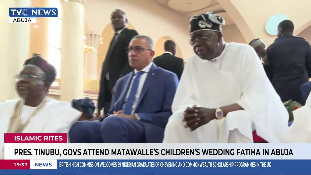 Pres. Tinubu, Govs Attend Matawalle's Children's Wedding Fatiha In Abuja